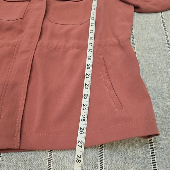 Banana Republic Women's Xl Lightweight Field Jacket Utility Rust Orange - Picture 10 of 16
